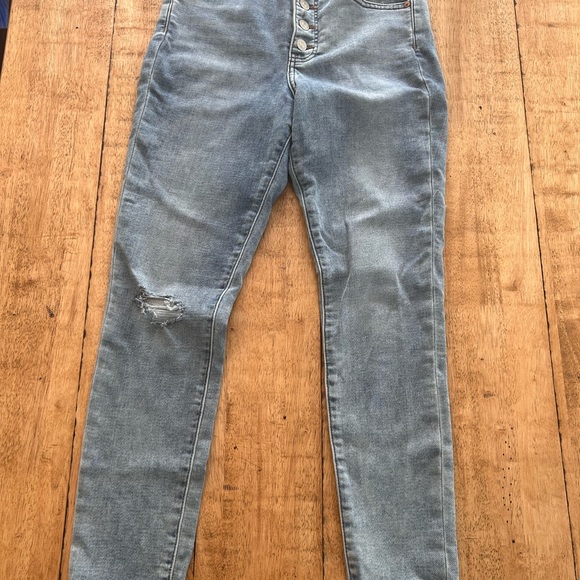 Express size 4 skinny button fly jeans - Picture 2 of 3